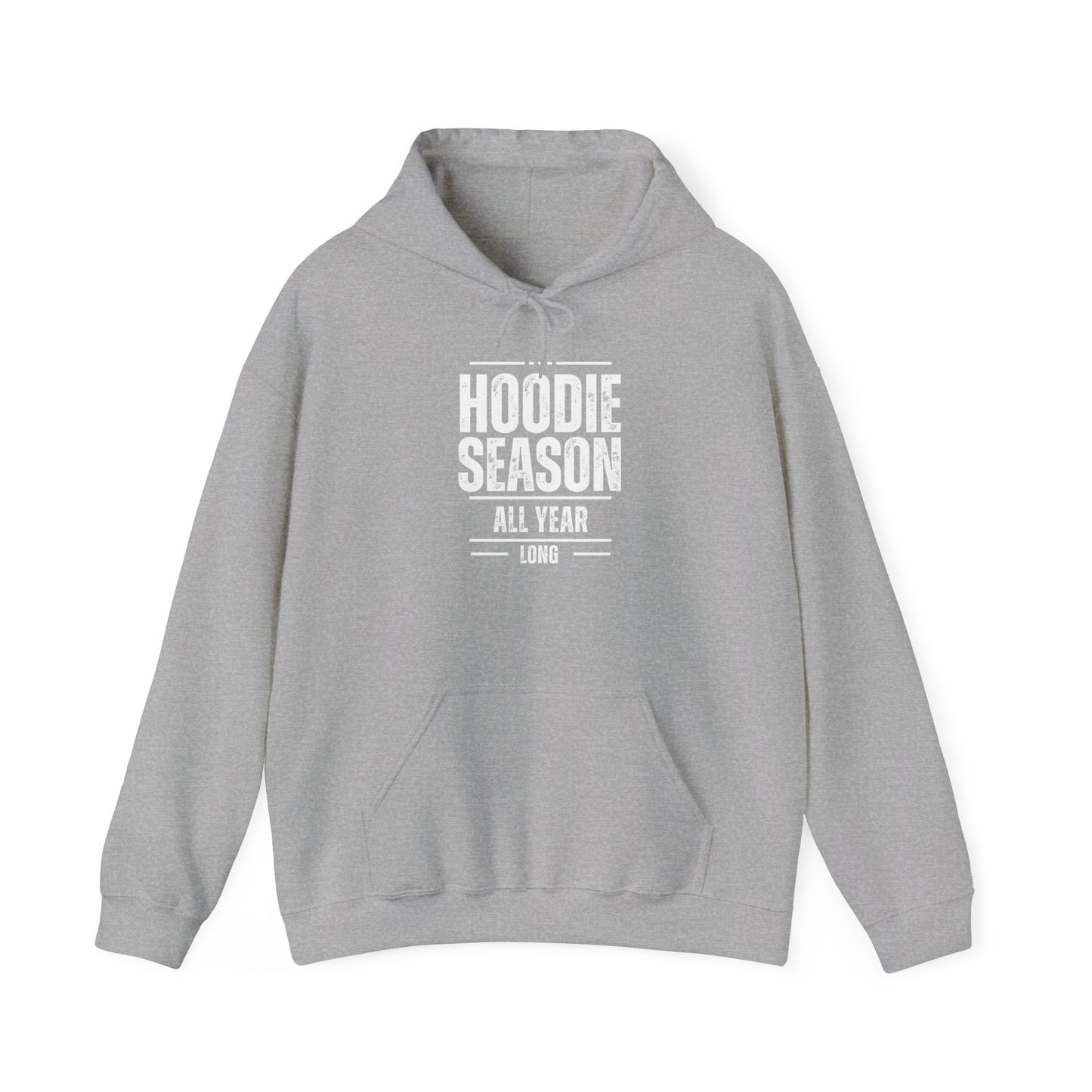 All Season Long Hoodie - Hoodie Addict Statement Unisex Heavy Hooded Sweatshirt - Black