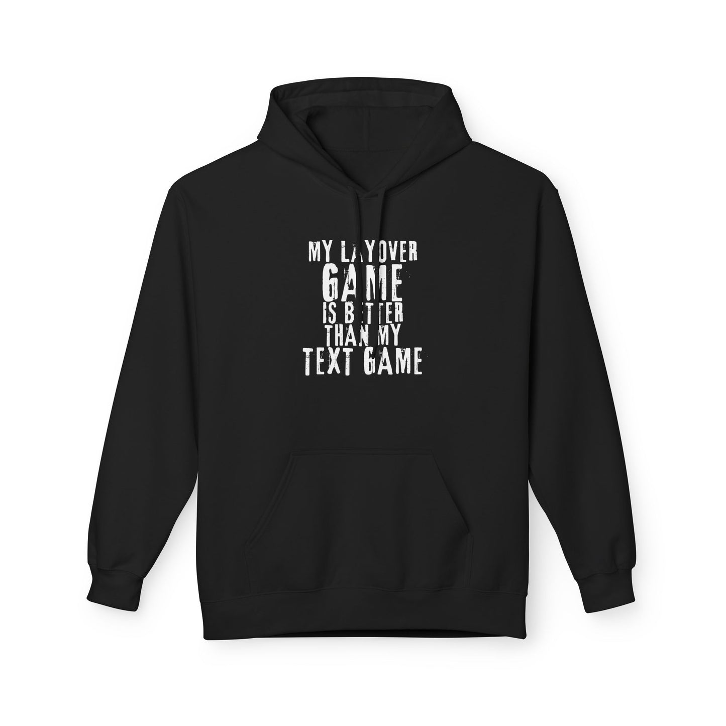 Layover Game Unisex Softstyle Fleece Statement Hoodie