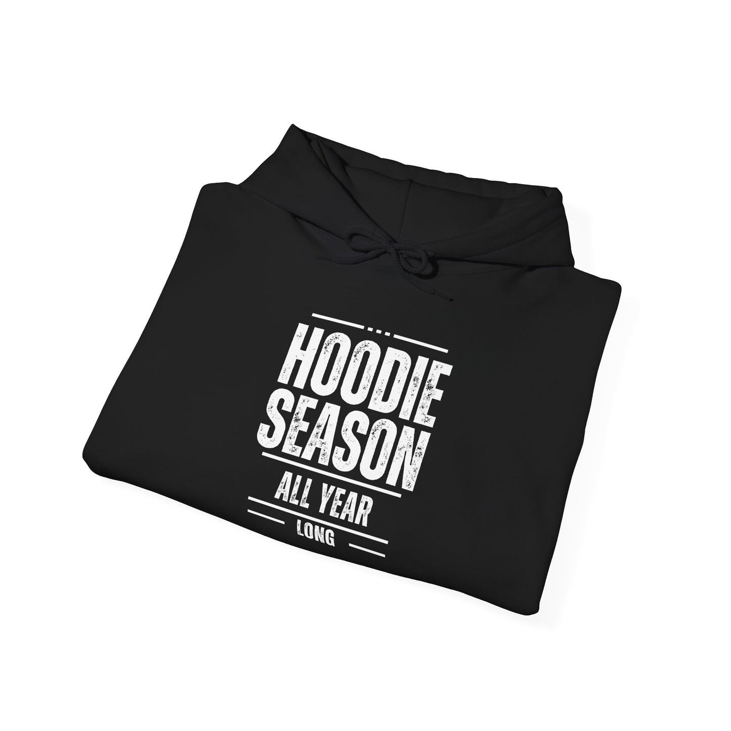 All Season Long Hoodie - Hoodie Addict Statement Unisex Heavy Hooded Sweatshirt - Black