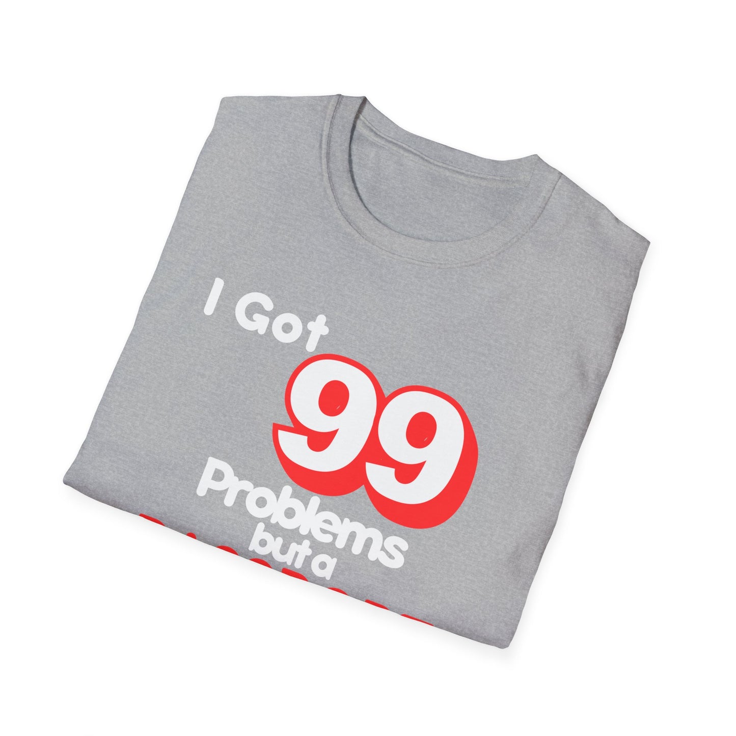 99 Problems But A Passport Ain't One Statement T-Shirt - RED