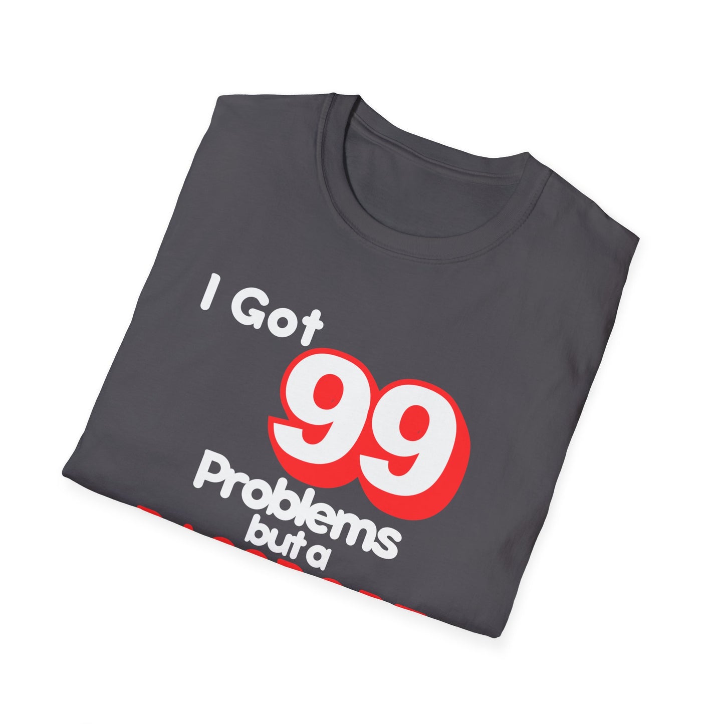 99 Problems But A Passport Ain't One Statement T-Shirt - RED