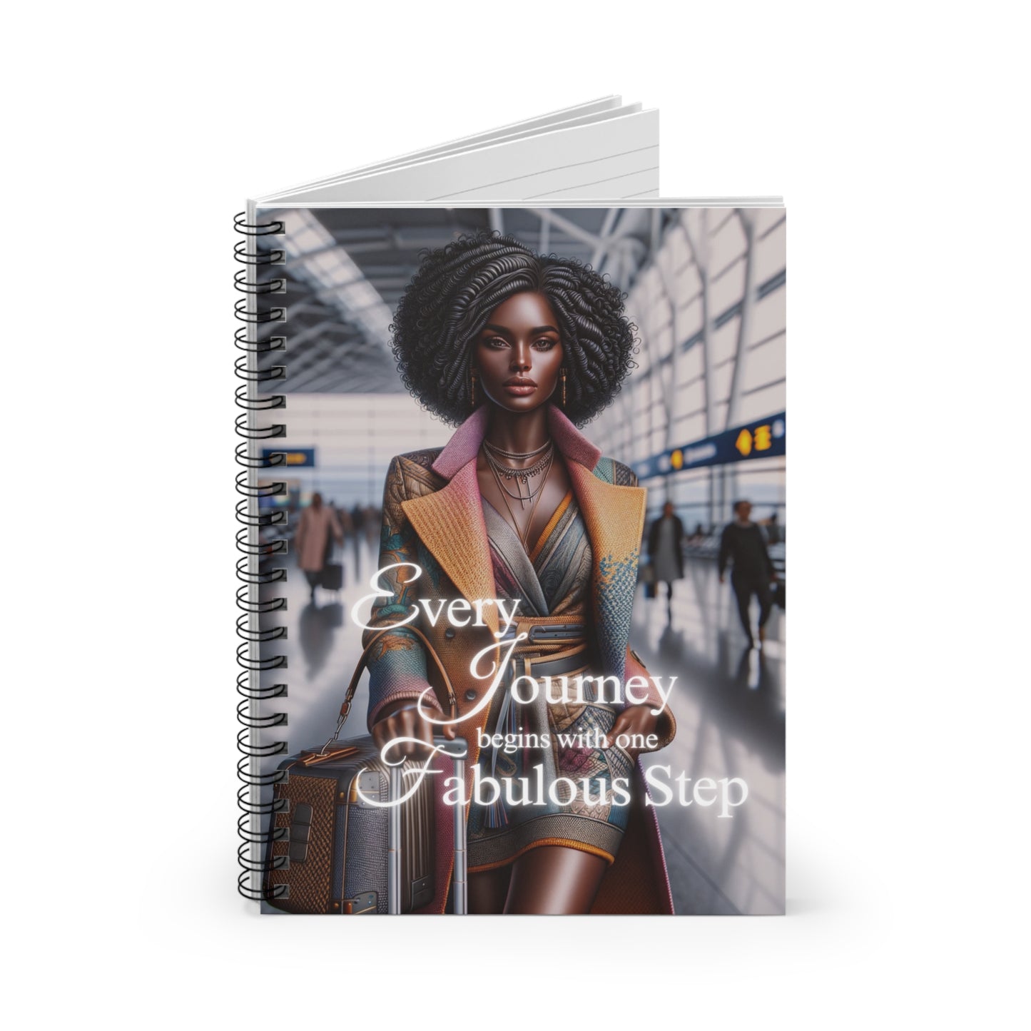 Every Journey Begin With One Fabulous Step Travel Journal