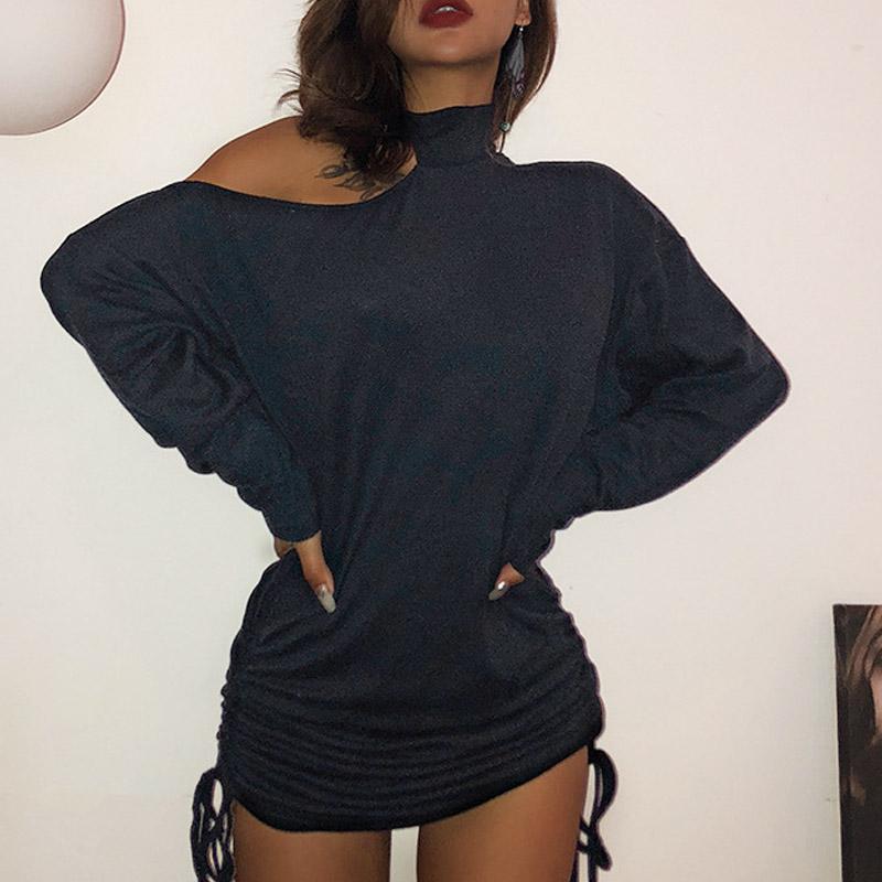 Layla Knit Cold Shoulder Sweater Dress