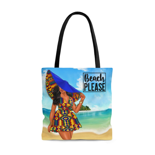 BEACH PLEASE! Large Tote Bag