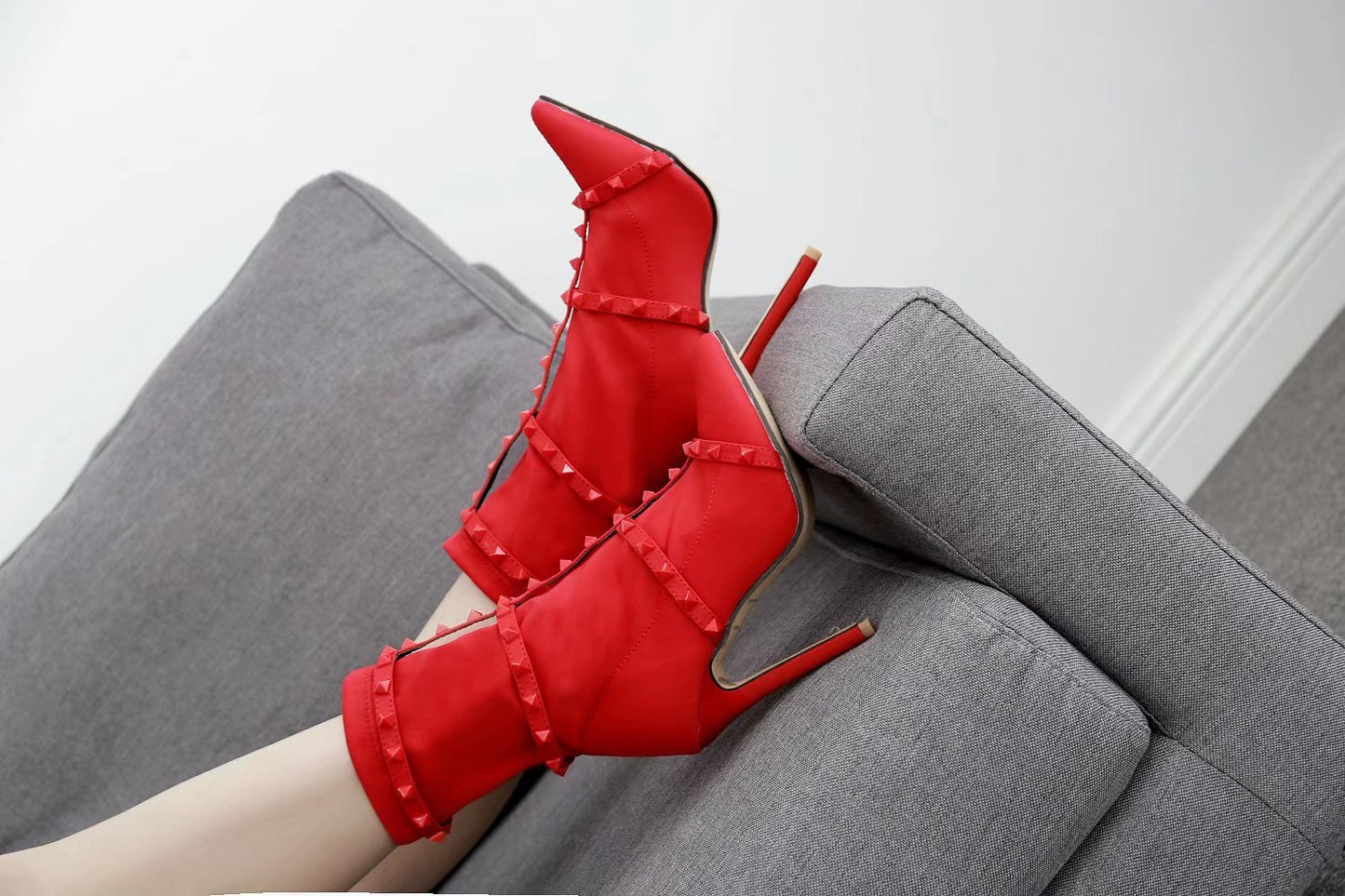 Vixen Red Bootie